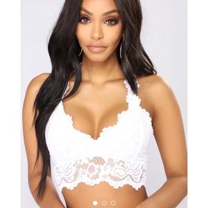 White bralette